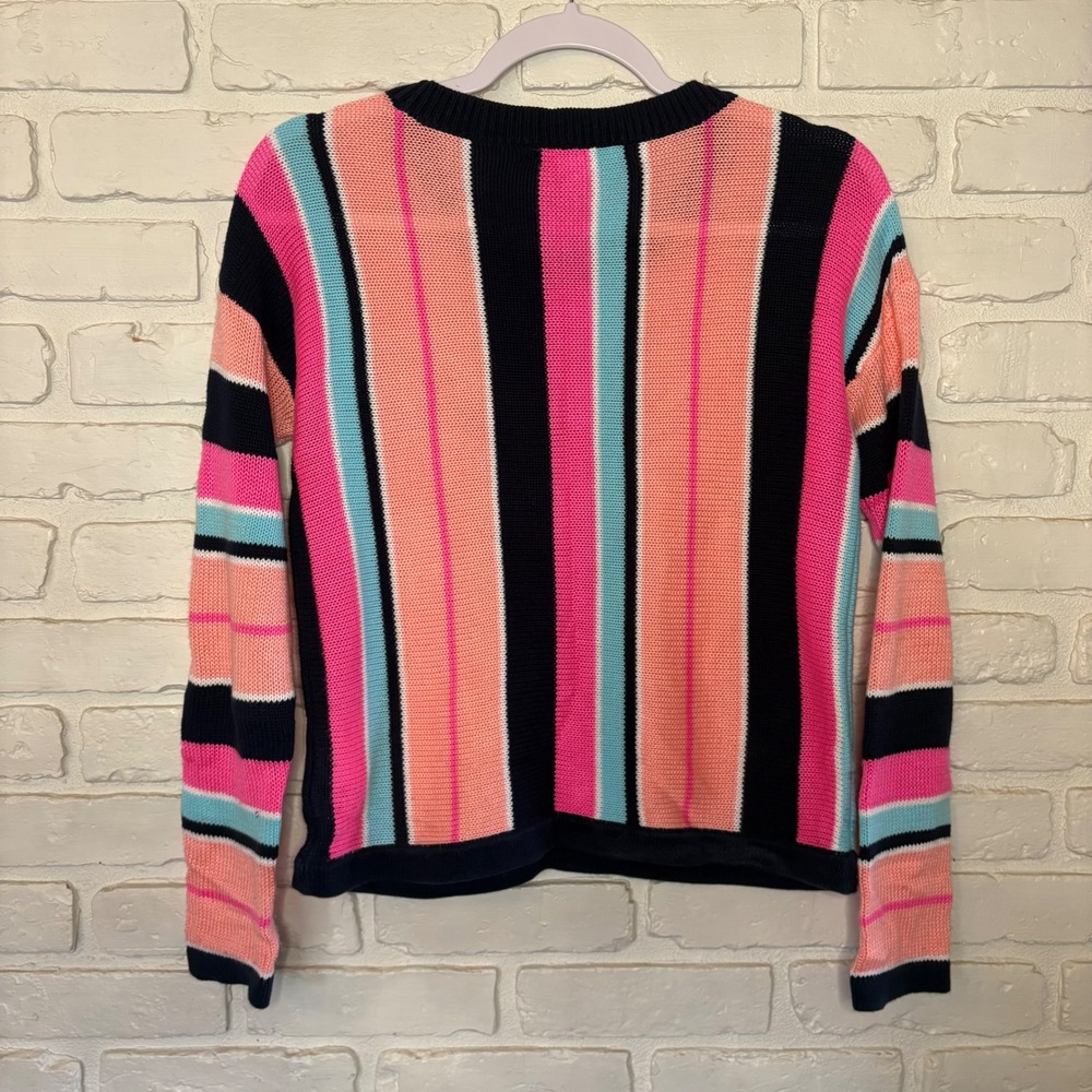 Lilly Pulitzer Daryn‎ Knit Striped Colorful Sweater Women's Size XS - Picture 5 of 5